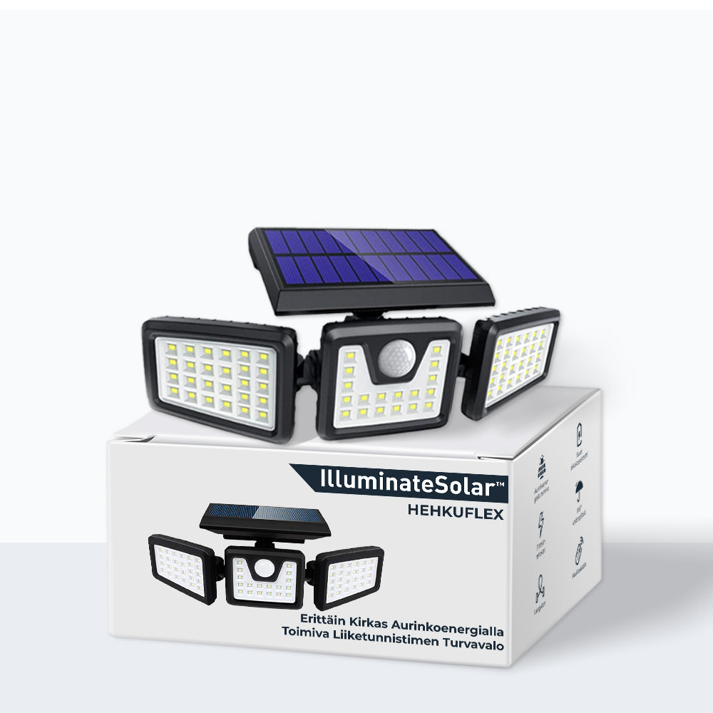 Glowflex™ - erittäin kirkas aurinko liiketunnistimen turvavalo